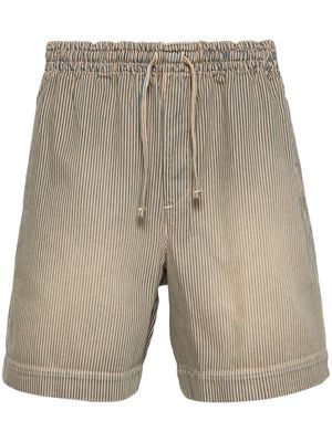 YMC Jay striped deck shorts - Blue