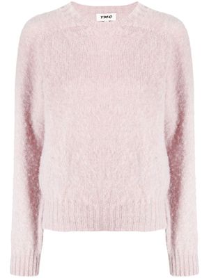 YMC Jets crew-neck knitted jumper - Pink
