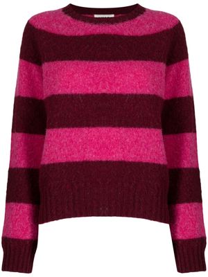 YMC Jets striped wool jumper - Pink