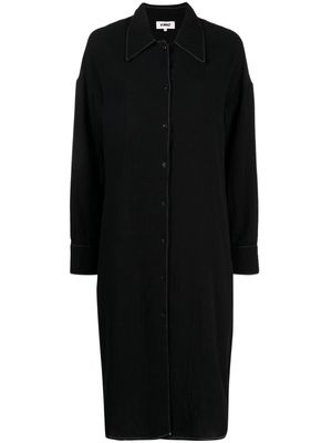 YMC Judy button-up cotton dress - Black