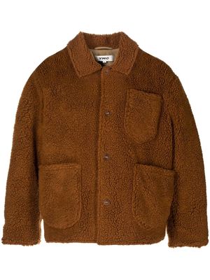 YMC Labour Chore faux-shearling jacket - Brown