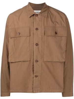 YMC long-sleeve button-up shirt - Brown