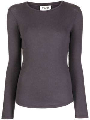 YMC long-sleeve fitted top - Black