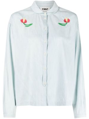 YMC Marianne long-sleeved shirt - Blue