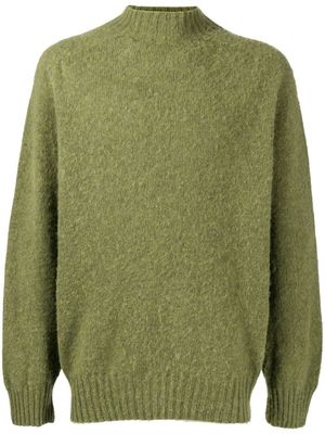 YMC Montland wool high neck jumper - Green