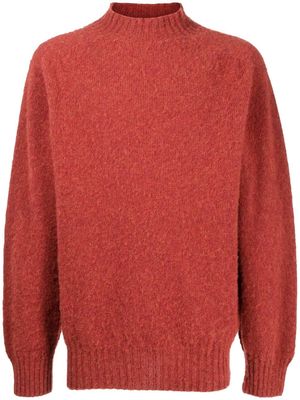 YMC Montland wool high neck jumper - Red