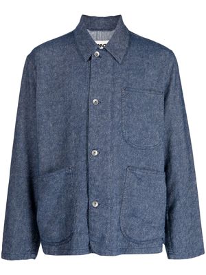 YMC multi-pocket denim shirt jacket - Blue