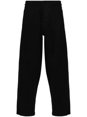 YMC organic cotton tapered trousers - Black