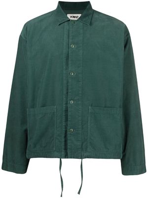 YMC PJ long-sleeve overshirt - Green