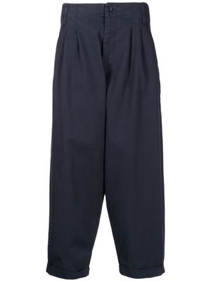 YMC pleated wide-leg trousers - Blue