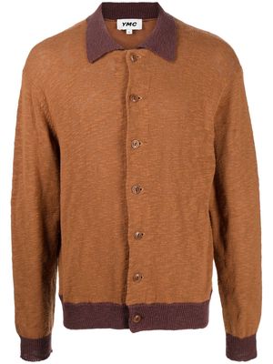 YMC Rat Pack button-up cardigan - Brown