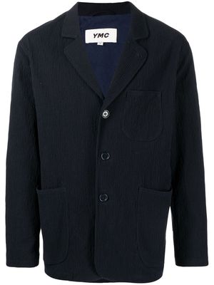 YMC Scuttlers textured blazer - Blue
