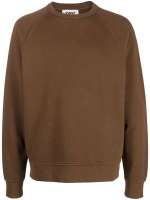 YMC Shrank long-sleeve sweatshirt - Brown