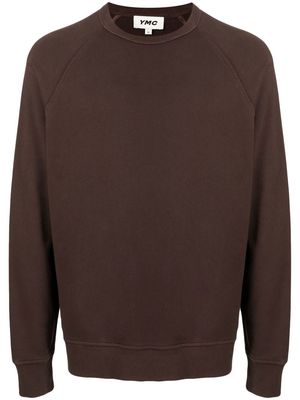 YMC Shrank raglan sweatshirt - Brown