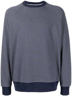 YMC Shrank striped sweatshirt - Blue
