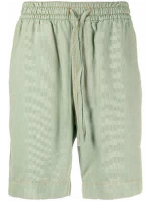 YMC striped deck shorts - Green