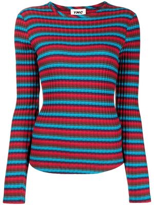 YMC striped long-sleeve T-shirt - Multicolour