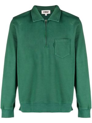 YMC Sugden cotton sweatshirt - Green