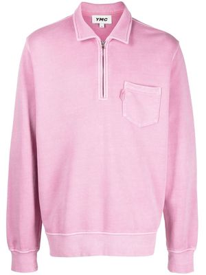 YMC Sugden cotton sweatshirt - Pink