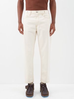 YMC - Tearaway Tapered Jeans - Mens - Cream