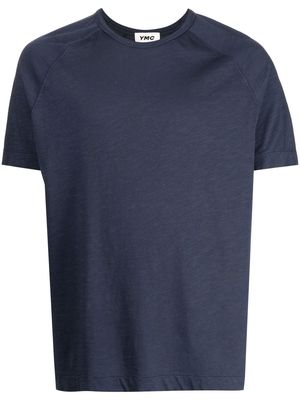 YMC Television organic-cotton T-shirt - Blue