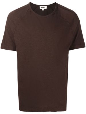 YMC Television organic-cotton T-Shirt - Brown