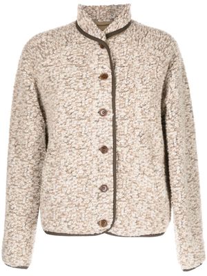 YMC textured button-up jacket - Brown