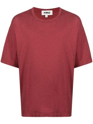 YMC Triple organic-cotton T-Shirt - Red