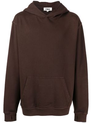 YMC Trugoy cotton hoodie - Brown
