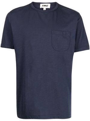 YMC Wild Ones organic-cotton T-Shirt - Blue