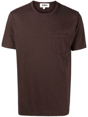 YMC Wild Ones organic-cotton T-Shirt - Brown