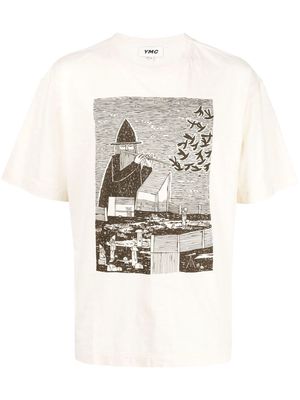 YMC Witches Promise short-sleeve T-shirt - Neutrals