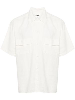 YMC Wray short-sleeve linen shirt - Neutrals