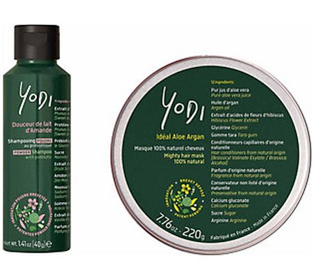 Yodi Powder Shampoo & Ideal Aloe Argan Hair Mas k