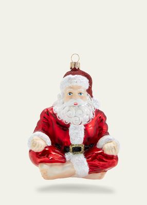 Yoga Santa Claus Christmas Ornament