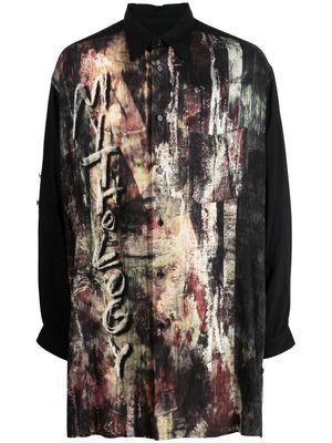Yohji Yamamoto A-Mythology long-sleeve shirt - Black