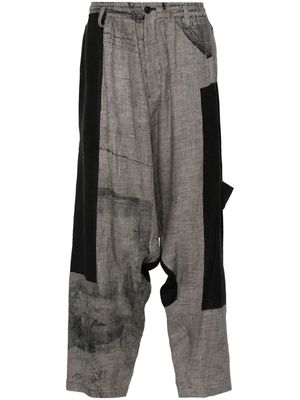 Yohji Yamamoto A-Square drop-crotch trousers - Black