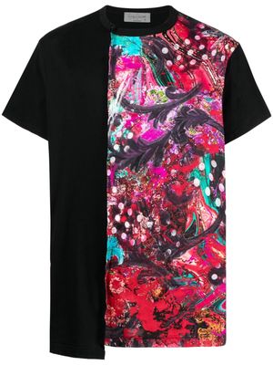 Yohji Yamamoto asymmetric-design cotton T-shirt - Black