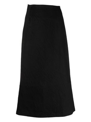 Yohji Yamamoto asymmetric maxi skirt - Black