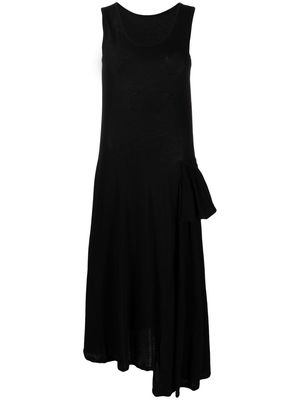 Yohji Yamamoto asymmetric T-shirt dress - Black