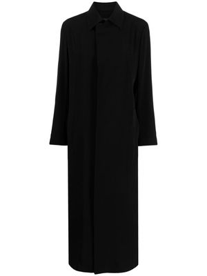 Yohji Yamamoto belted long coat - Black