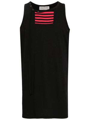 Yohji Yamamoto Binder Henry Neck tank top - Black