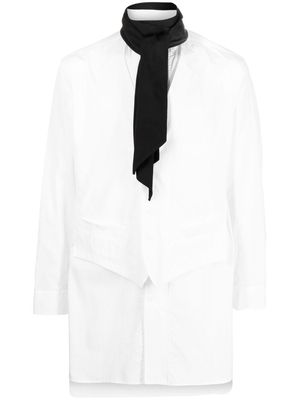 Yohji Yamamoto button-down fitted shirt - White