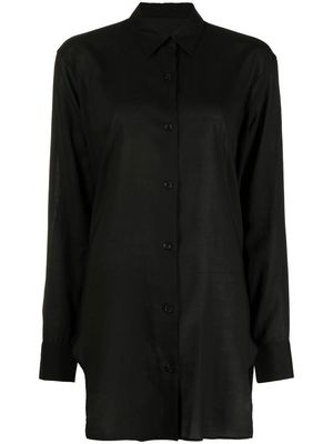 Yohji Yamamoto button-up fitted shirt - Black