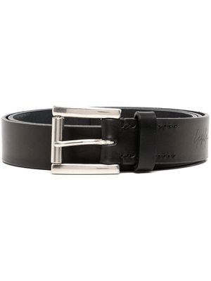 Yohji Yamamoto calf leather belt - Black