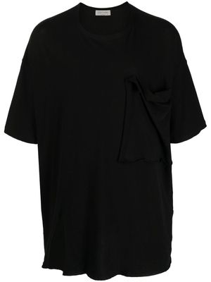 Yohji Yamamoto chest patch pocket T-shirt - Black
