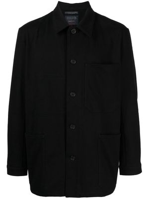 Yohji Yamamoto chest-pocket long-sleeve shirt - Black