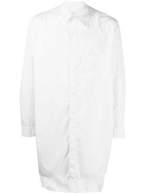 Yohji Yamamoto collar-detailed cotton shirt - White