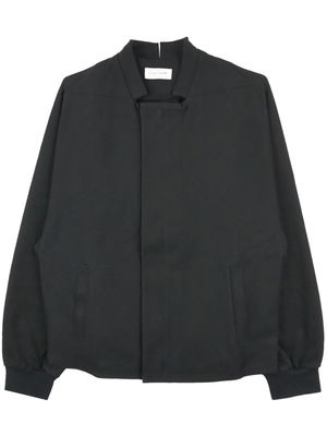 Yohji Yamamoto collarless shirt jacket - Black