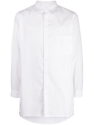 Yohji Yamamoto cotton long shirt - White